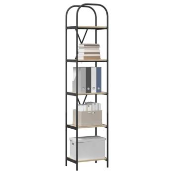 Bücherregal 5 Ebenen 40 x 30 x 183 cm Holzwerkstoff