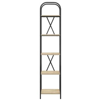 Bücherregal 5 Ebenen 40 x 30 x 183 cm Holzwerkstoff
