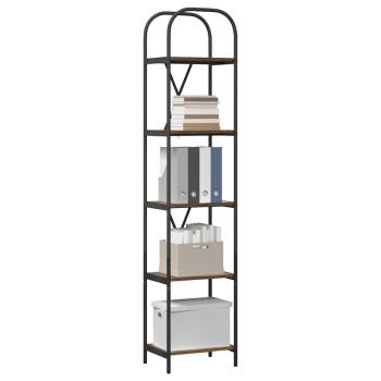 Bücherregal 5 Ebenen 40 x 30 x 183 cm Holzwerkstoff