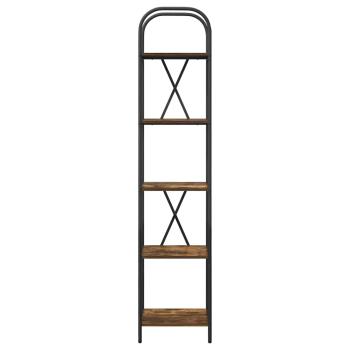 Bücherregal 5 Ebenen 40 x 30 x 183 cm Holzwerkstoff