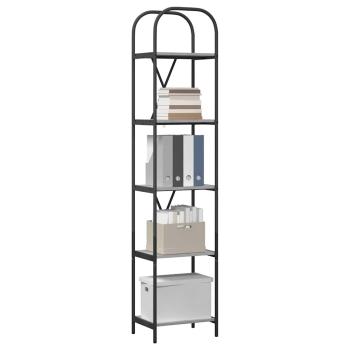 Bücherregal 5 Ebenen 40 x 30 x 183 cm Holzwerkstoff