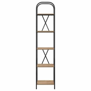 Bücherregal 5 Ebenen 40 x 30 x 183 cm Holzwerkstoff