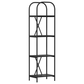 Bücherregal 4 Ebenen 40 x 30 x 146 cm Holzwerkstoff