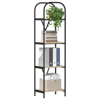 Bücherregal 4 Ebenen 40 x 30 x 146 cm Holzwerkstoff
