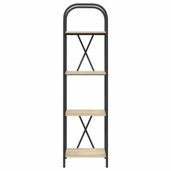 Bücherregal 4 Ebenen 40 x 30 x 146 cm Holzwerkstoff