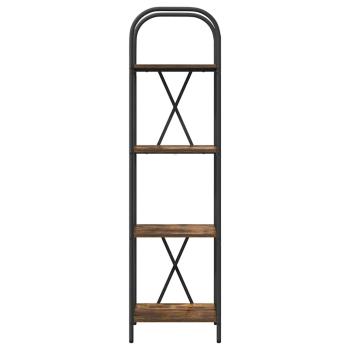 Bücherregal 4 Ebenen 40 x 30 x 146 cm Holzwerkstoff