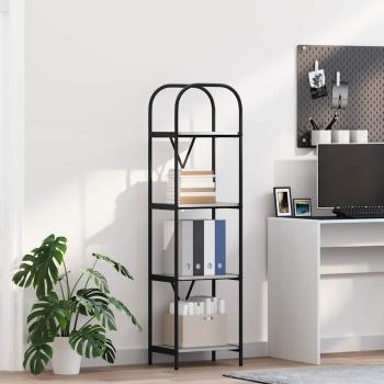 ARDEBO.de - Bücherregal 4 Ebenen 40 x 30 x 146 cm Holzwerkstoff