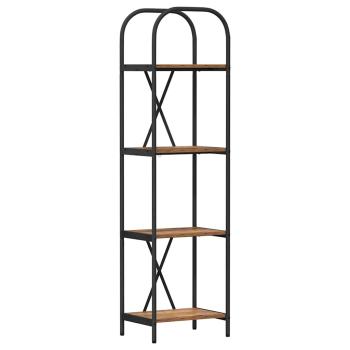 B?cherregal 4 Ebenen 40 x 30 x 146 cm Holzwerkstoff Altholz