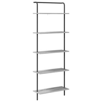 Bücherregal 5 Ebenen 60 x 24 x 168 cm Holzwerkstoff