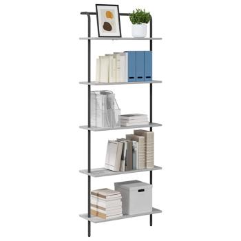 Bücherregal 5 Ebenen 60 x 24 x 168 cm Holzwerkstoff