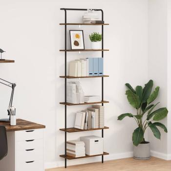 ARDEBO.de - Bücherregal 6 Ebenen 60 x 24 x 203 cm Holzwerkstoff