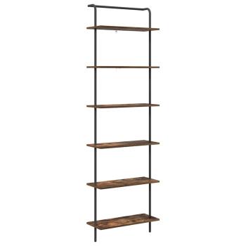 Bücherregal 6 Ebenen 60 x 24 x 203 cm Holzwerkstoff