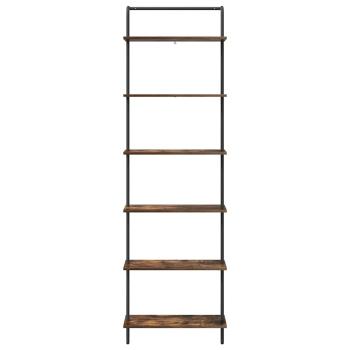 Bücherregal 6 Ebenen 60 x 24 x 203 cm Holzwerkstoff