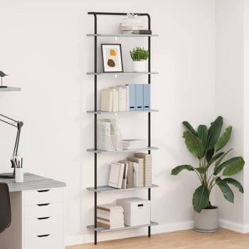 ARDEBO.de - Bücherregal 6 Ebenen 60 x 24 x 203 cm Holzwerkstoff
