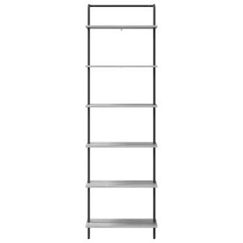 Bücherregal 6 Ebenen 60 x 24 x 203 cm Holzwerkstoff