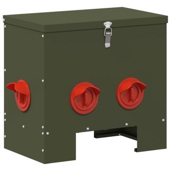 Hühnerfütterer 2 Olivgrün 40,5 x 25 x 38 cm 20 kg