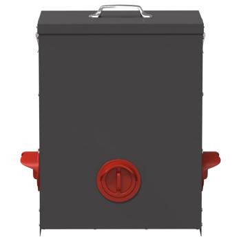 Hühnerfütterer 2 Schwarz 32,5 x 20,5 x 43 cm 25 kg