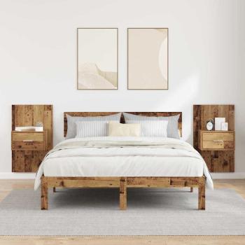Nachttisch 2 stk. Altholz 50 x 32,5 x 80cm Holzwerkstoff