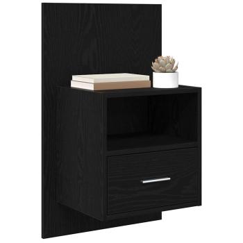 Nachttisch 2 stk. Schwarz Eichen-Optik 50 x 32,5 x 80cm