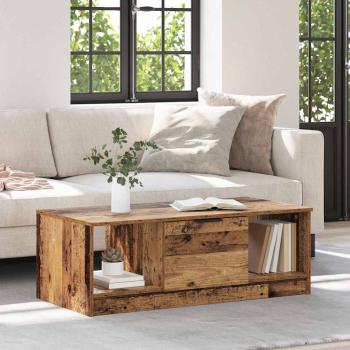 ARDEBO.de - Couchtisch Altholz 102 x 50 x 36cm Holzwerkstoff