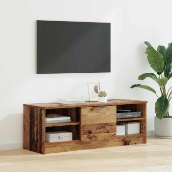ARDEBO.de - TV-Schränk 102 x 35 x 36,5 cm Altholz Holzwerkstoff