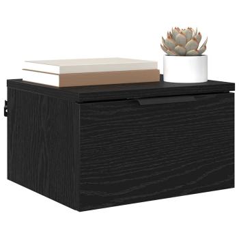 Nachttisch 2 stk. Schwarz Eichen-Optik 34 x 30 x 20 cm