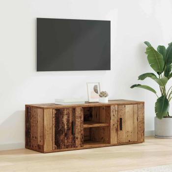 ARDEBO.de - TV-Schränk 100 x 31,5 x 35 cm Altholz Holzwerkstoff