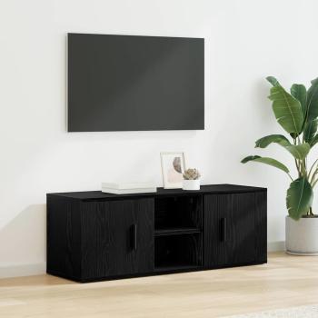 ARDEBO.de - TV-Schränk 100 x 31,5 x 35 cm Schwarz Eichen-Optik