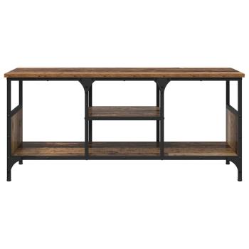 TV-Schränk Altholz 100 x 35 x 45 cm Verbundholz und Eisen