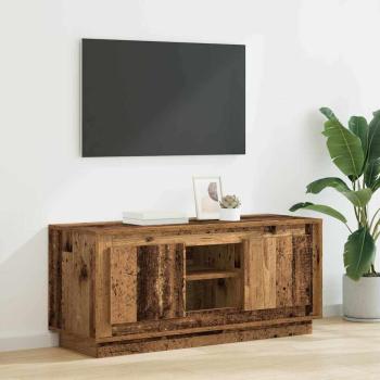 ARDEBO.de - TV-Schränk 102 x 35 x 45 cm Altholz Holzwerkstoff