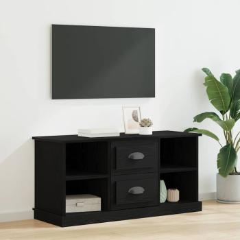 ARDEBO.de - TV-Schränk 99,5 x 35,5 x 48 cm Schwarz Eichen-Optik
