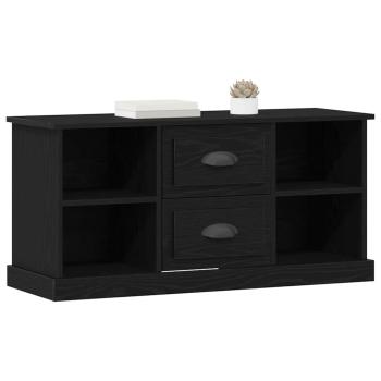 TV-Schränk 99,5 x 35,5 x 48 cm Schwarz Eichen-Optik