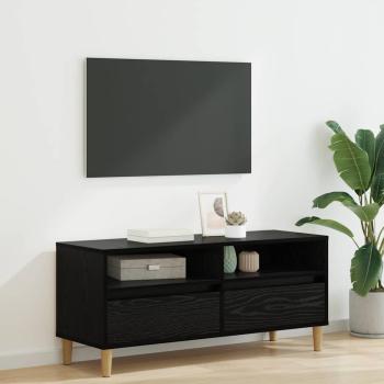 ARDEBO.de - TV-Schränk 100 x 34,5 x 44,5 cm Schwarz Eichen-Optik