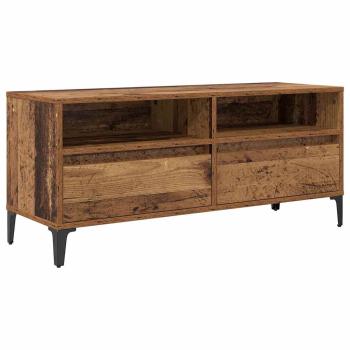 TV-Schränk Altholz 100 x 34,5 x 44,5 cm Verbundholz und Eisen