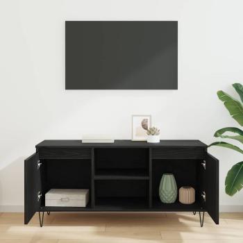 TV-Schränk 104 x 35 x 50 cm Schwarz Eichen-Optik Holzwerkstoff