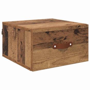 Wandmontiertes Nachttischchen 35 x 35 x 20 cm Holzwerkstoff