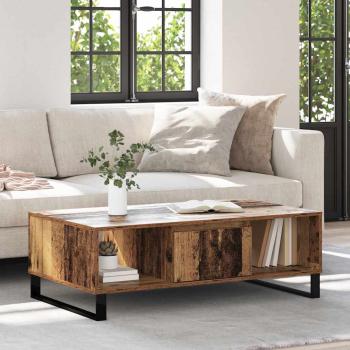 ARDEBO.de - Couchtisch Altholz 104 x 60 x 35 cm Holzwerkstoff
