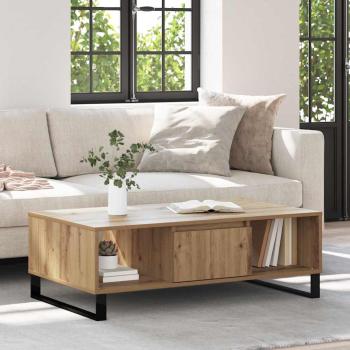 ARDEBO.de - Couchtisch Artisan-Eiche 104 x 60 x 35 cm Holzwerkstoff