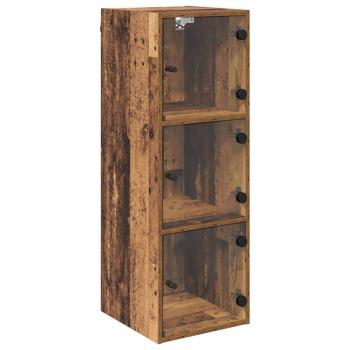 Wandschrank 35 x 37 x 102 cm Holzwerkstoff Altholz