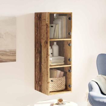 Wandschrank 35 x 37 x 102 cm Holzwerkstoff Altholz