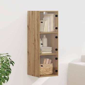 ARDEBO.de - Wandschrank 35 x 37 x 102 cm Holzwerkstoff Artisan-Eiche