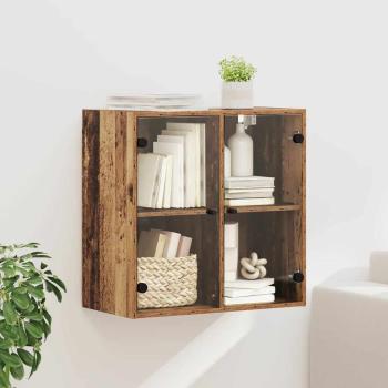ARDEBO.de - Wandschrank 68 x 37 x 68,5 cm Holzwerkstoff Altholz