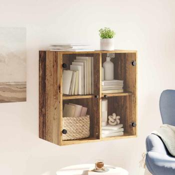 Wandschrank 68 x 37 x 68,5 cm Holzwerkstoff Altholz