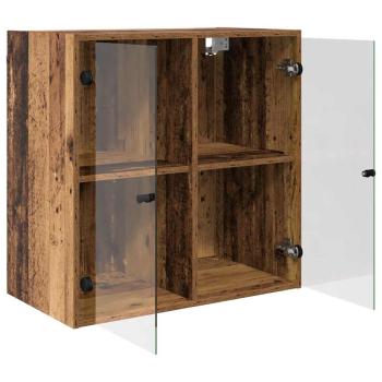 Wandschrank 68 x 37 x 68,5 cm Holzwerkstoff Altholz