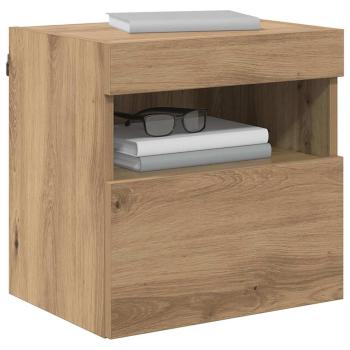 TV-Wandregale 2 stk. Artisan-Eiche Holzwerkstoff
