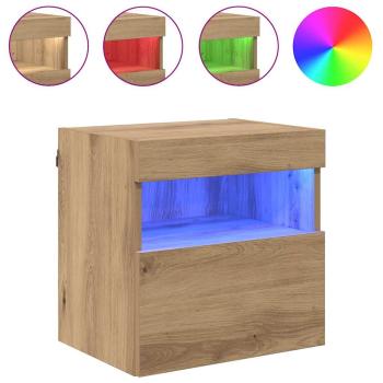 TV-Wandregale 2 stk. Artisan-Eiche Holzwerkstoff