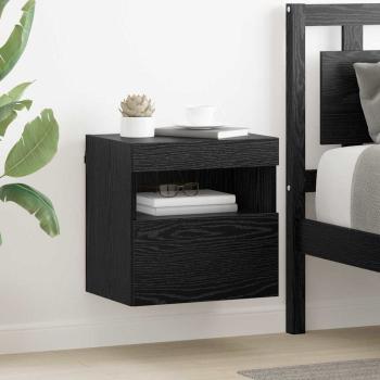 ARDEBO.de - TV-Wandschrank 40 x 30 x 40 cm Schwarz Eichen-Optik