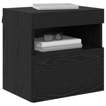 TV-Wandschrank 40 x 30 x 40 cm Schwarz Eichen-Optik