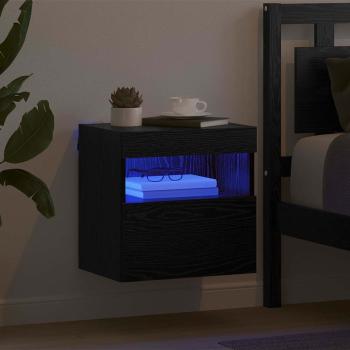 TV-Wandschrank 40 x 30 x 40 cm Schwarz Eichen-Optik