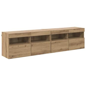 TV-Wandregale 2 stk. Artisan-Eiche Holzwerkstoff
